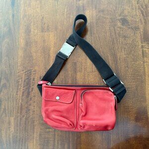 Vintage ROOTS village pack RED Leather